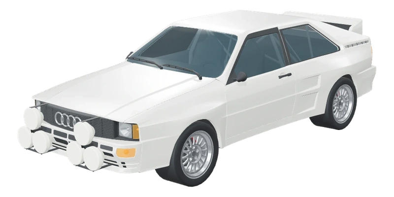 Audi Quattro Rally 3D model
